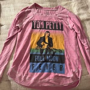Chaser Size M Pink Tom Petty Light Sweatshirt